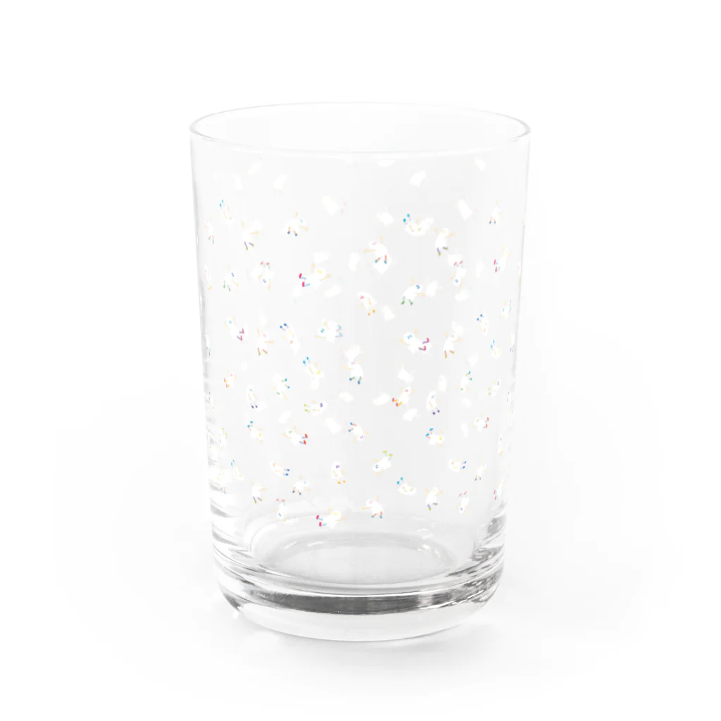 CHIMNEY雑貨店の飛んで落ちるななしのおばけちゃん Water Glass :front