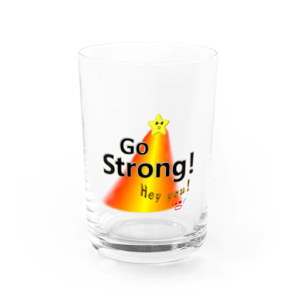 Good wavesのGo Strong！ Water Glass :front