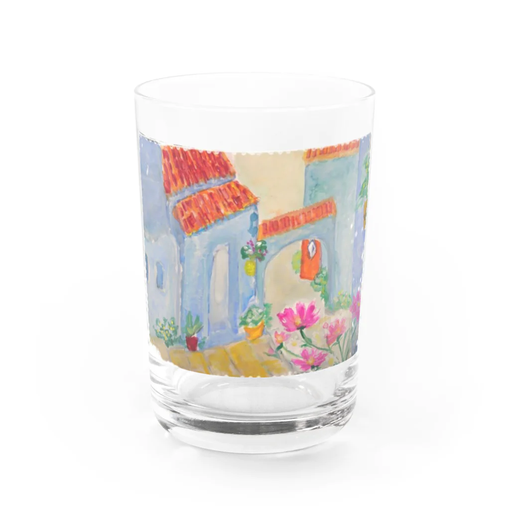 水彩屋の南フランス風 Water Glass :front