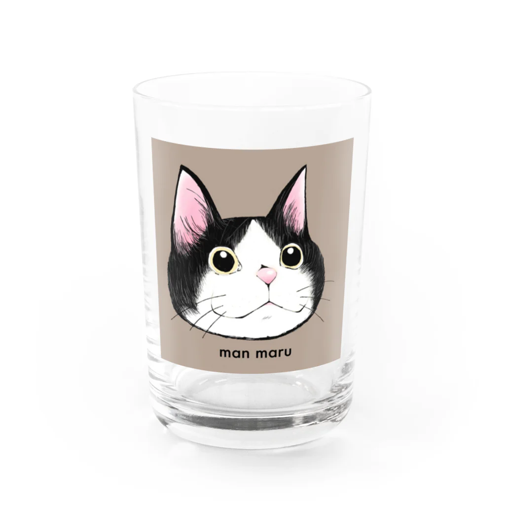 mao*maoのman maru Water Glass :front