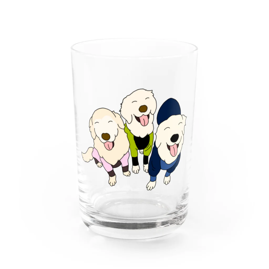 niconicotontonのうちの子1番☆サリー＆すみれ＆六花 ② Water Glass :front