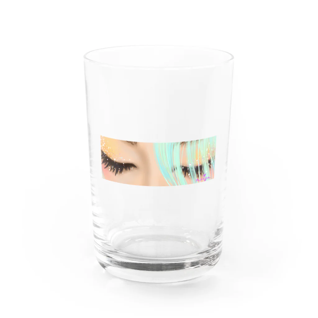 Ｍ✧Ｌｏｖｅｌｏ（エム・ラヴロ）の赤いくちびる💋（横） Water Glass :front