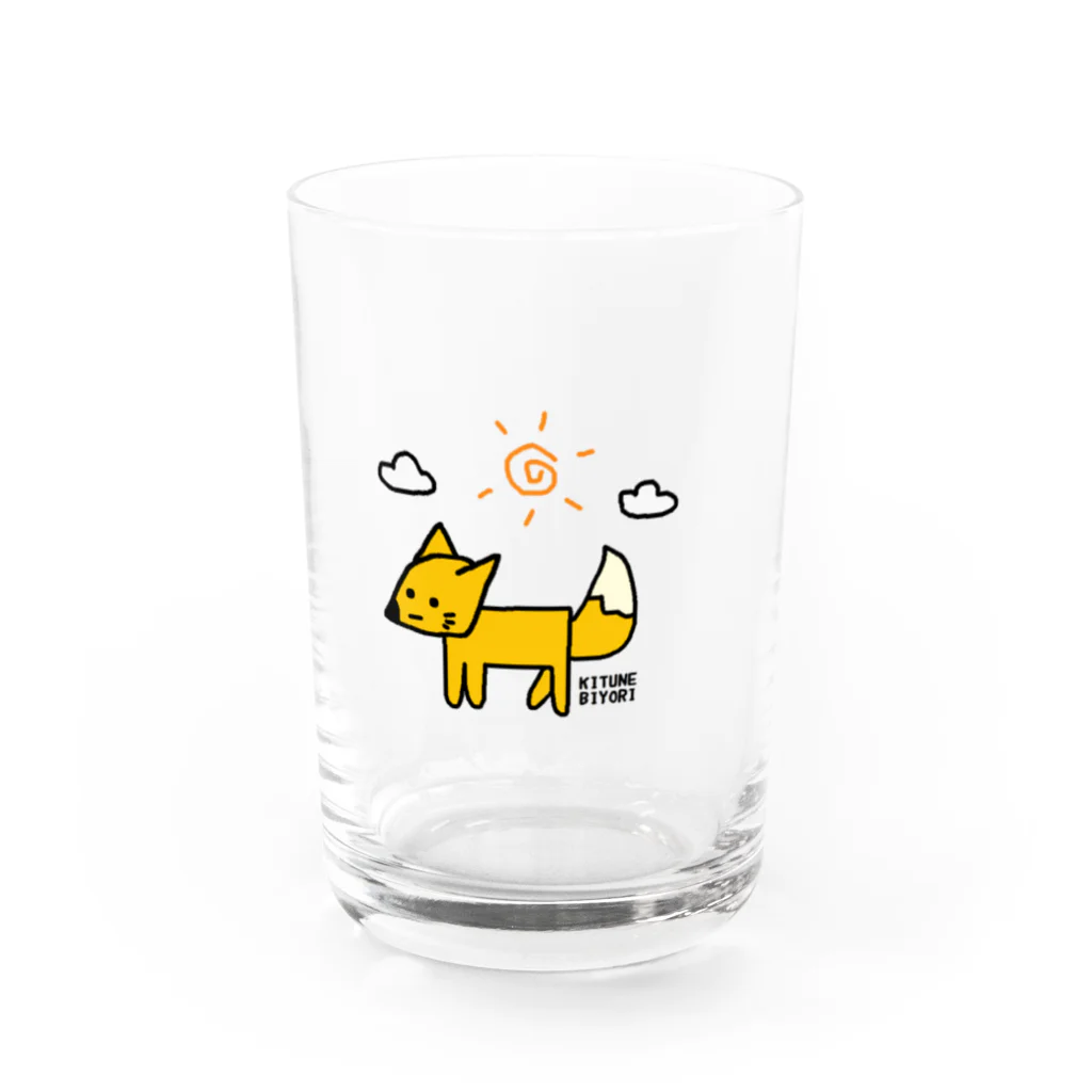 OINARI SHOPのヘタなきつね Water Glass :front