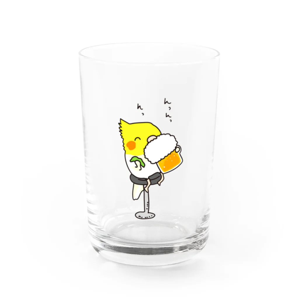 figのビールクズオカメインコ Water Glass :front