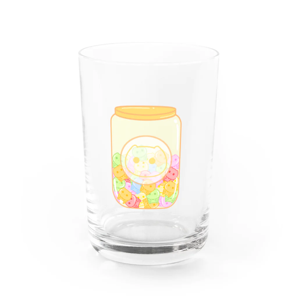 レオタードにゃんこ。のレオタードにゃんこ。ビーンズ Water Glass :front