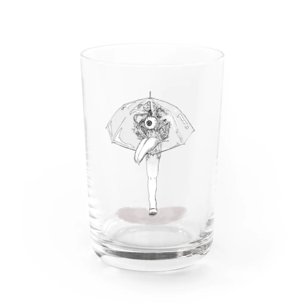 ポルコショップのビニ傘お化け Water Glass :front