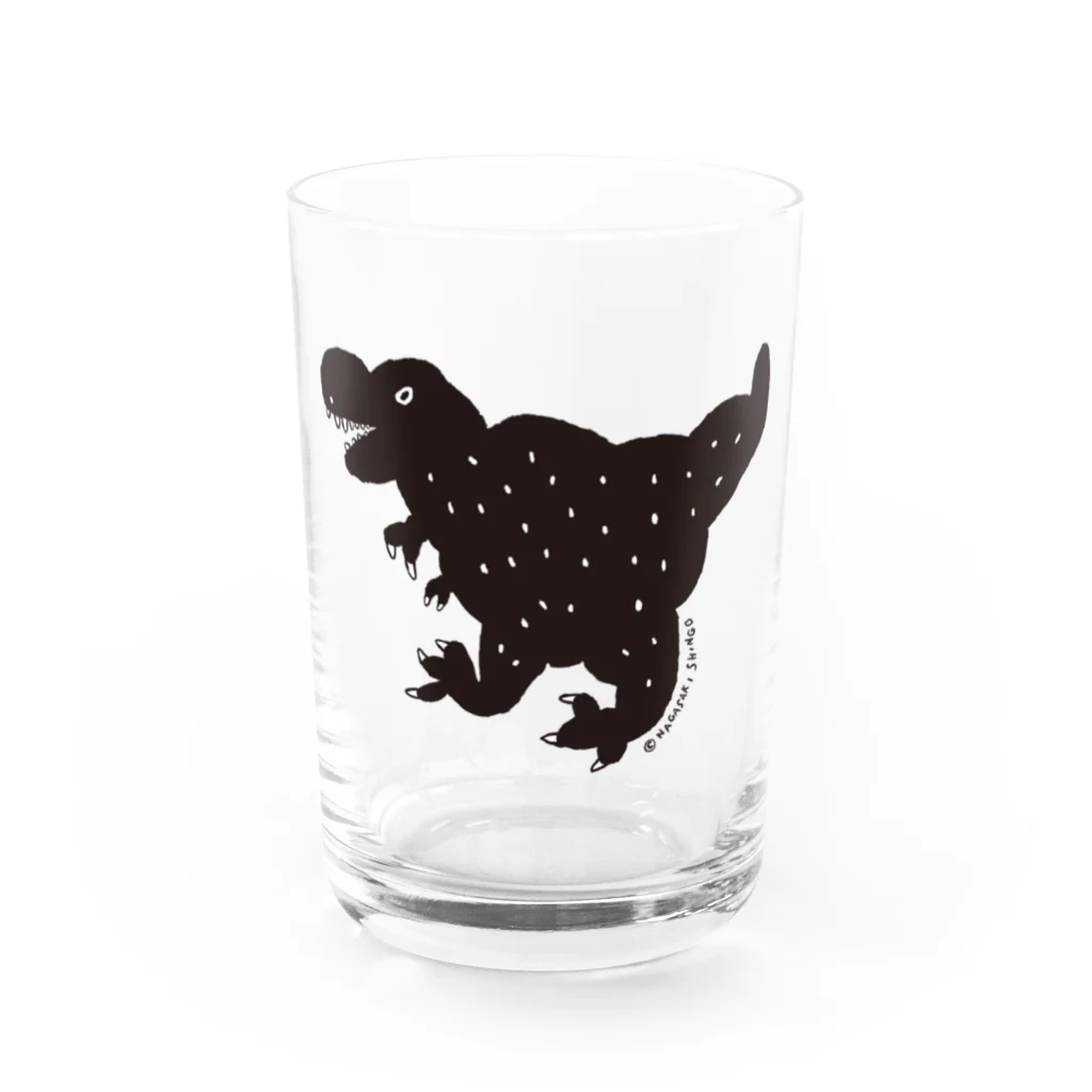 長崎真悟のブラックティラノ Water Glass :front