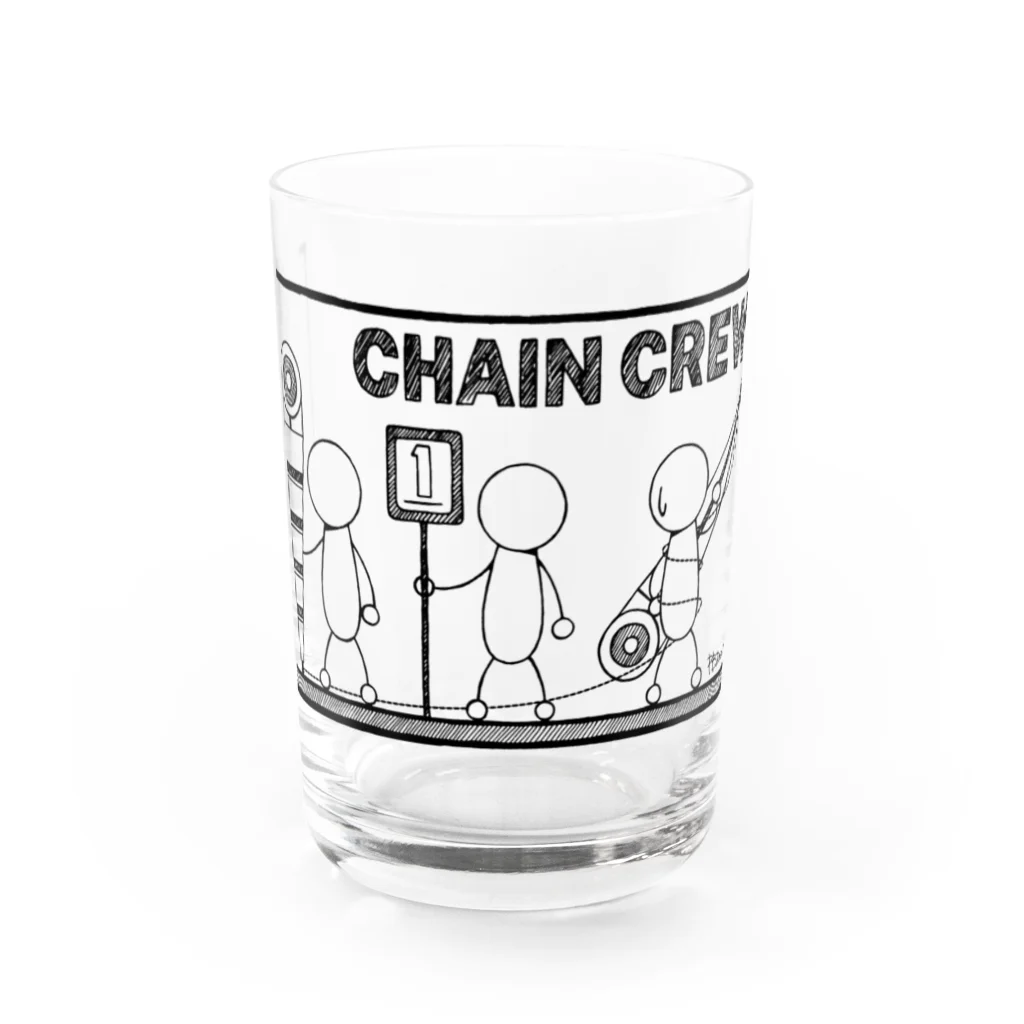 PB.DesignsのPBスティック君 CHAIN CREW Water Glass :front