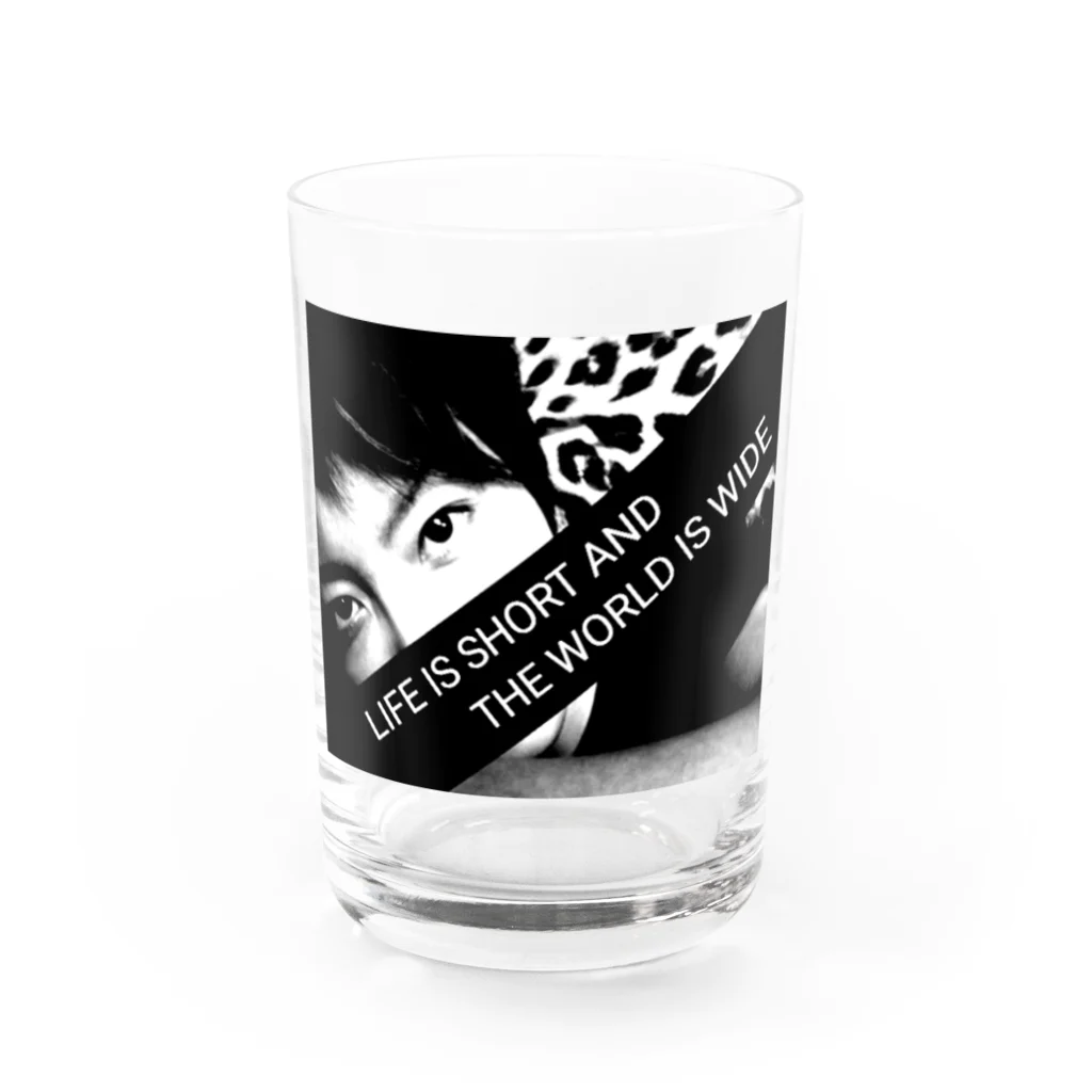 F-rush(フラッシュ)のLIFE IS モノクロ Water Glass :front