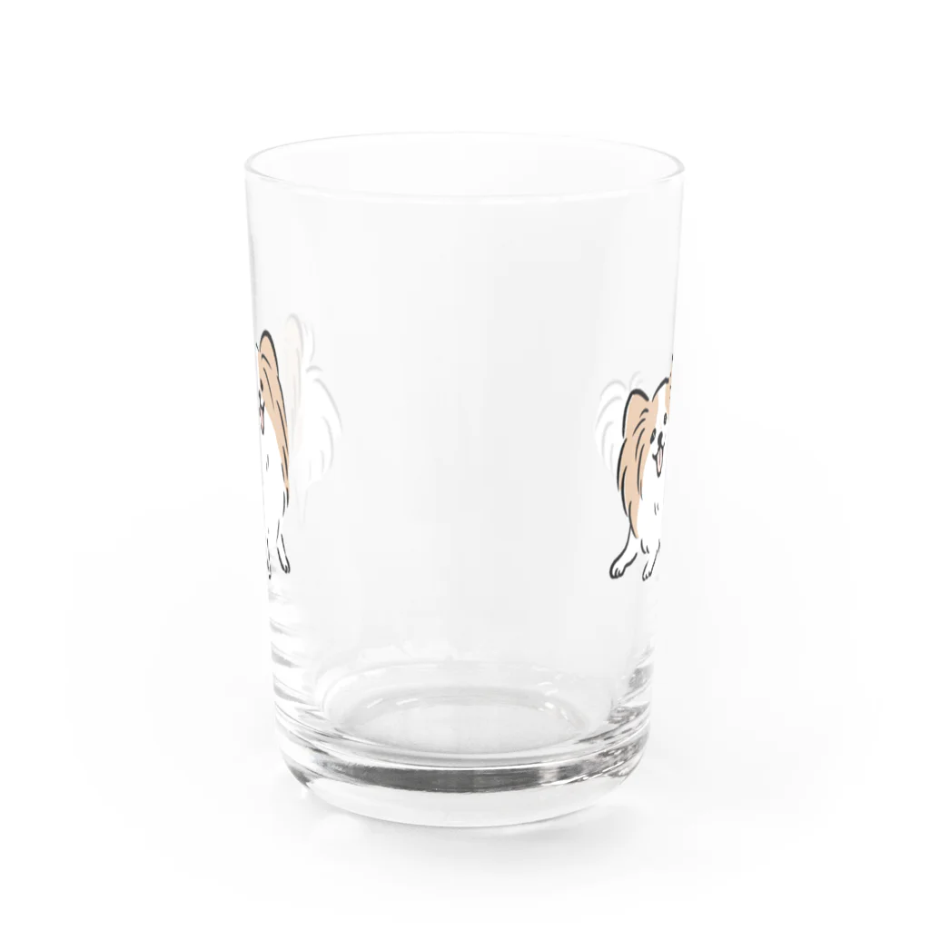 ぺろぺろぺろぺろ【せいこせんせい】のパピヨン【せいこせんせい】 Water Glass :front