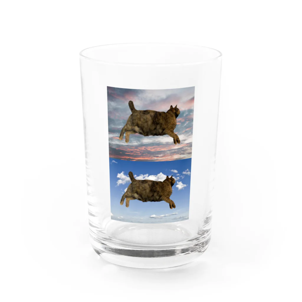 愛猫のグッズが欲しいのミーナ教信者T 「ミーナさまぁ…」 Water Glass :front