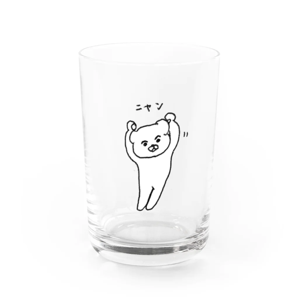 AOLのこあら耳ねこの鳴き声 Water Glass :front