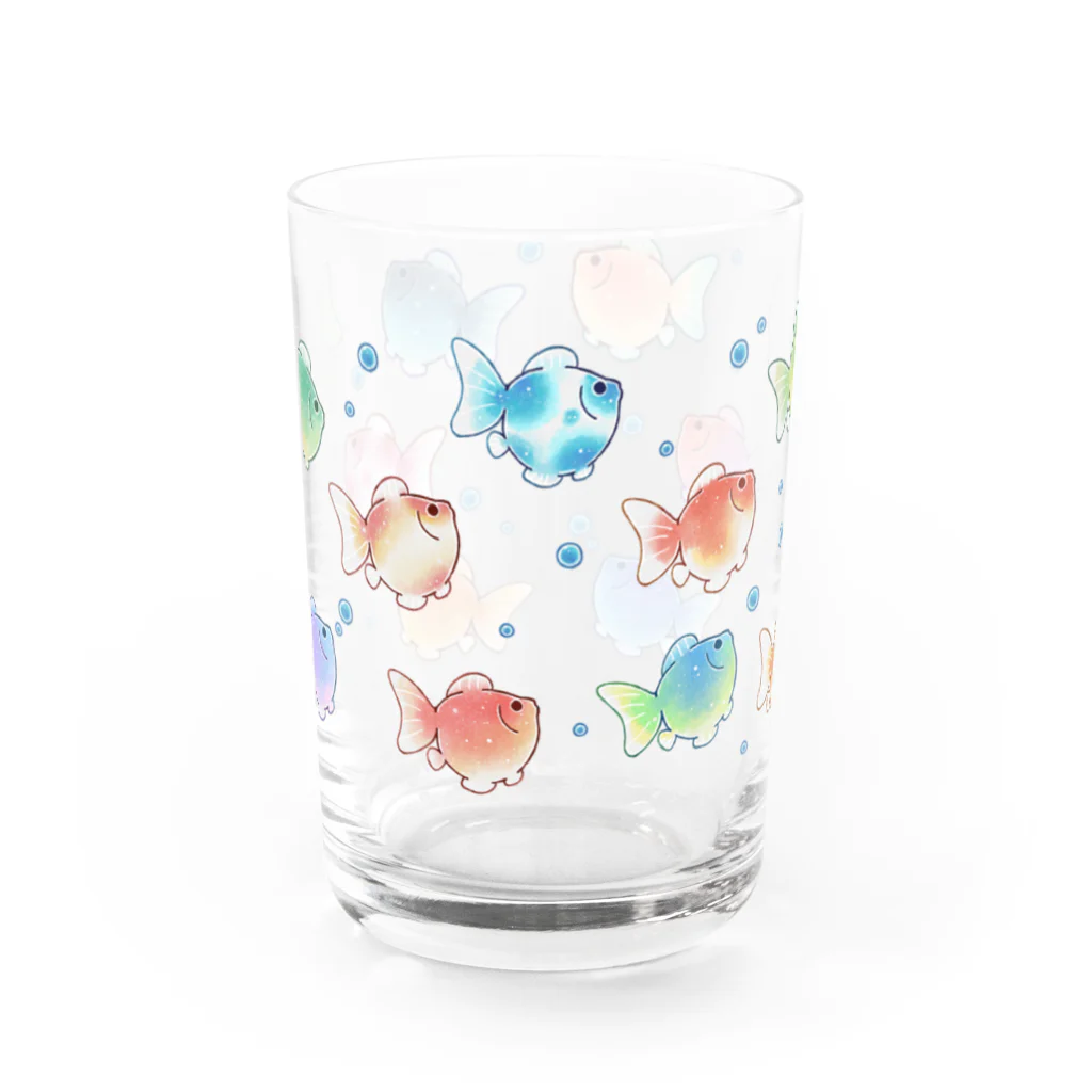 はちの字🐁 のまんまるきんぎょ Water Glass :front