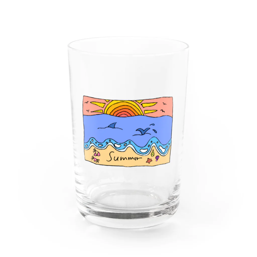 catgirl.bettyのsummer Water Glass :front