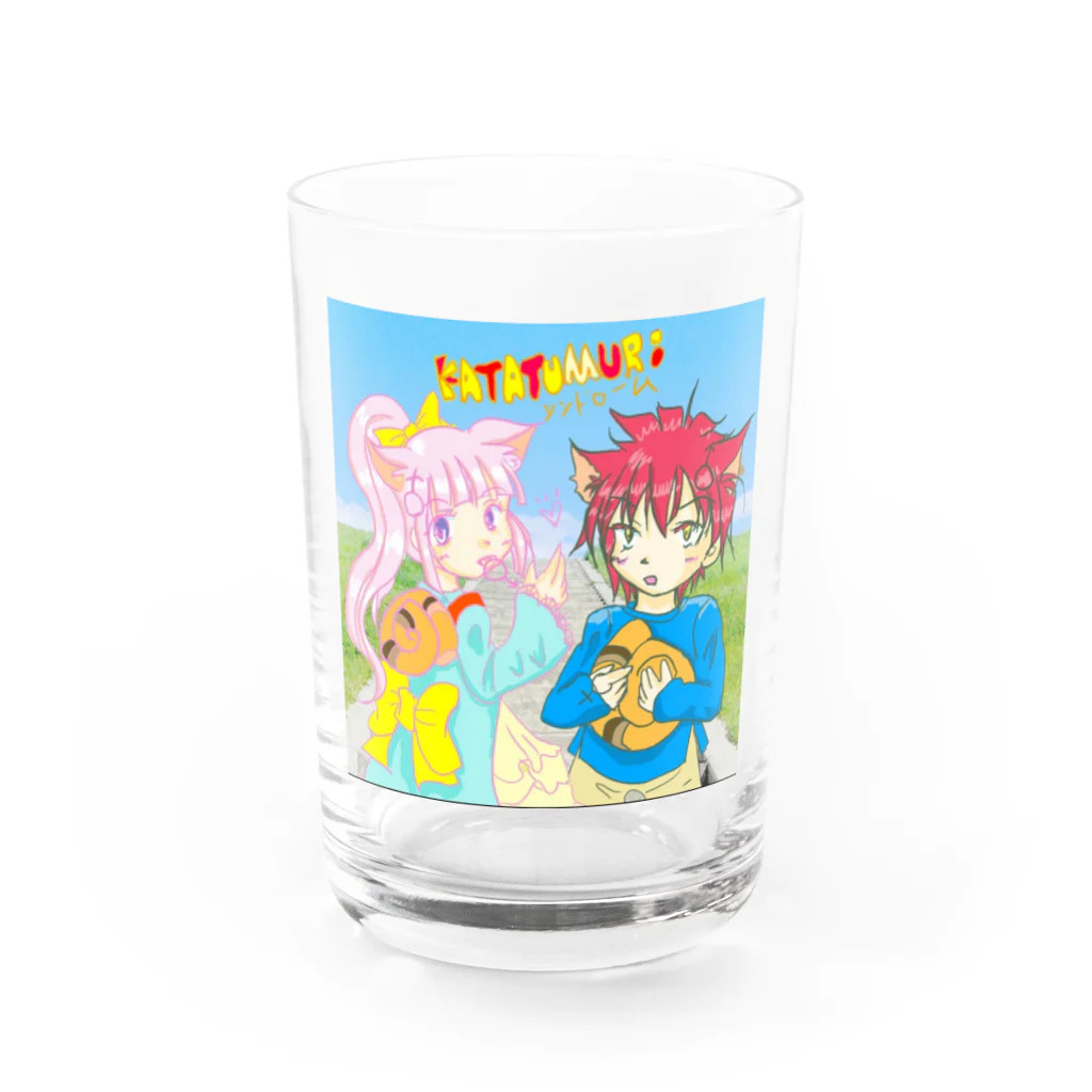 さくらんぼねこのmaimaiTWINS 桃凛＆椿 Water Glass :front