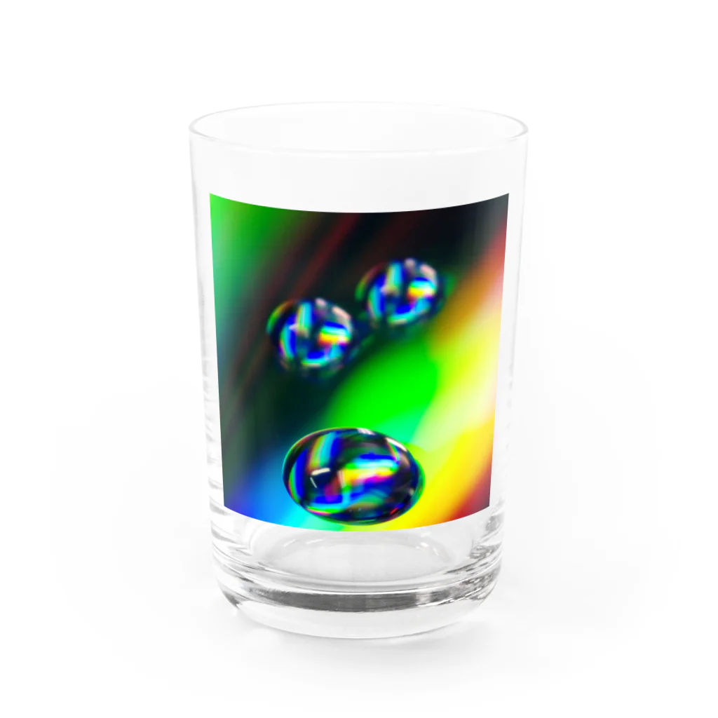 upafishのレインボーCD Water Glass :front