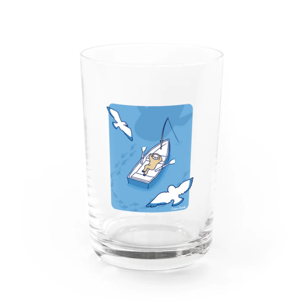 OCEAN SLOTHのナマケボート Water Glass :front