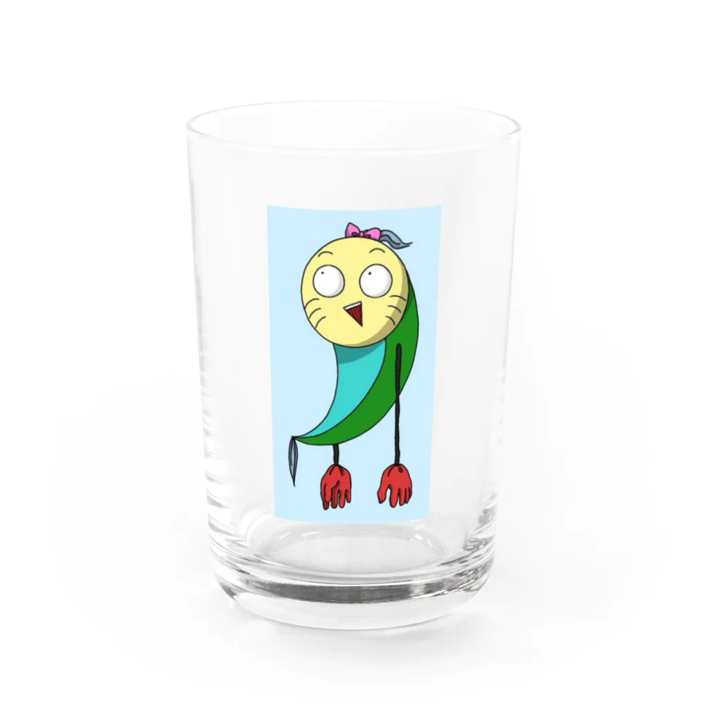 パーシモン工房のデデンくん Water Glass :front