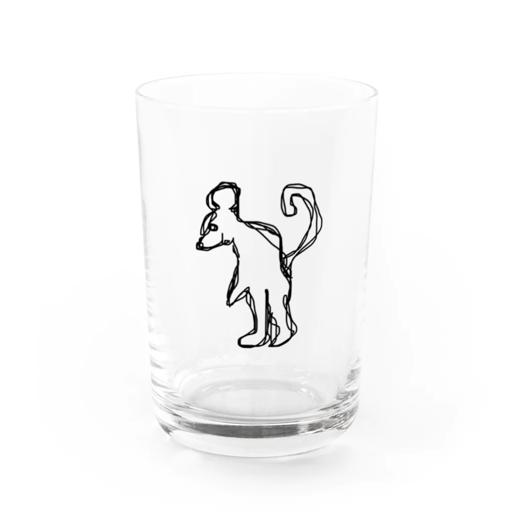 ななかわの感性ネズミくん Water Glass :front