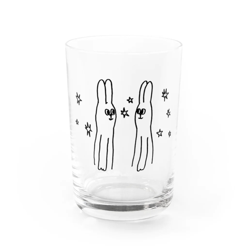 にゃんまるくんの運命共同体 Water Glass :front