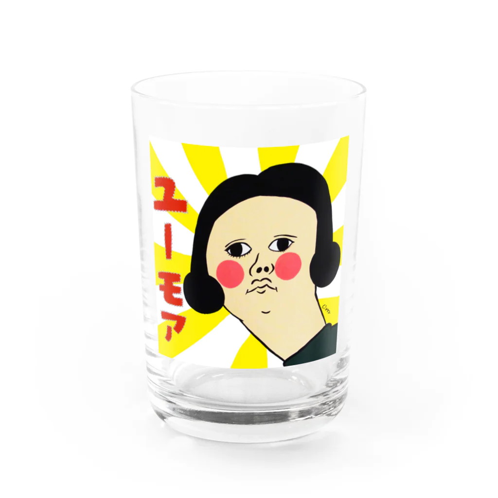 Claraのおみせのユーモア Water Glass :front