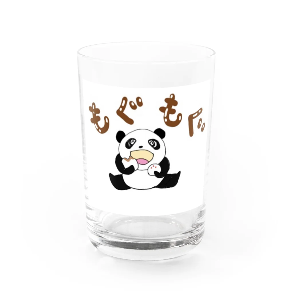 ORIちゃんのパンダパンダもぐもぐ Water Glass :front