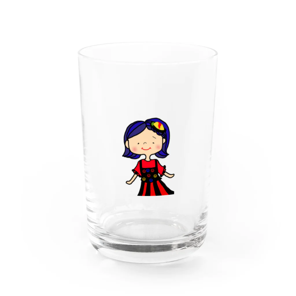 頭に乗せちゃいました。の｢いちか｣のオムライス Water Glass :front