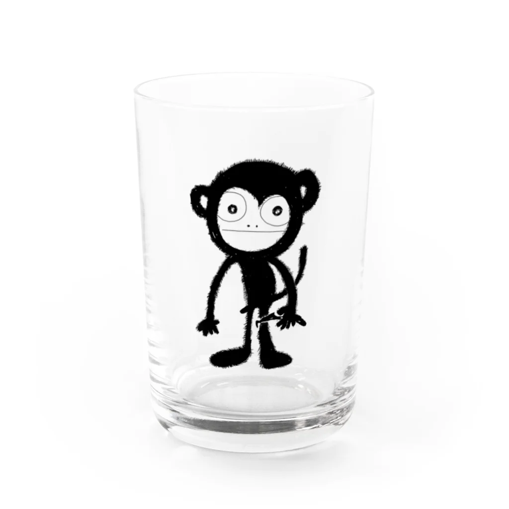 大雑把商会（ohzappa syoukai)のビビビモンキーくん Water Glass :front