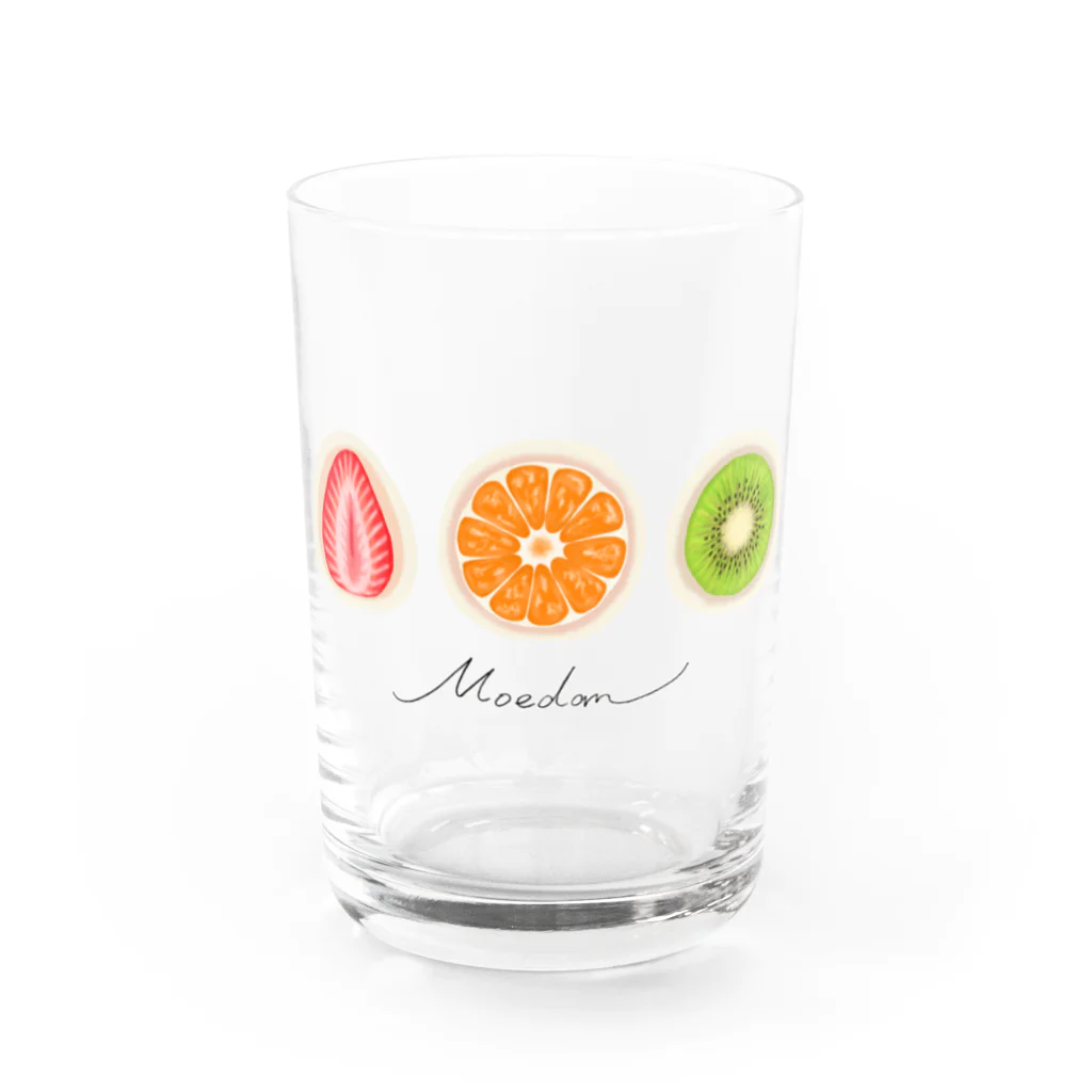 のぐちさきのMoedan~フルーツ大福~3コ Water Glass :front