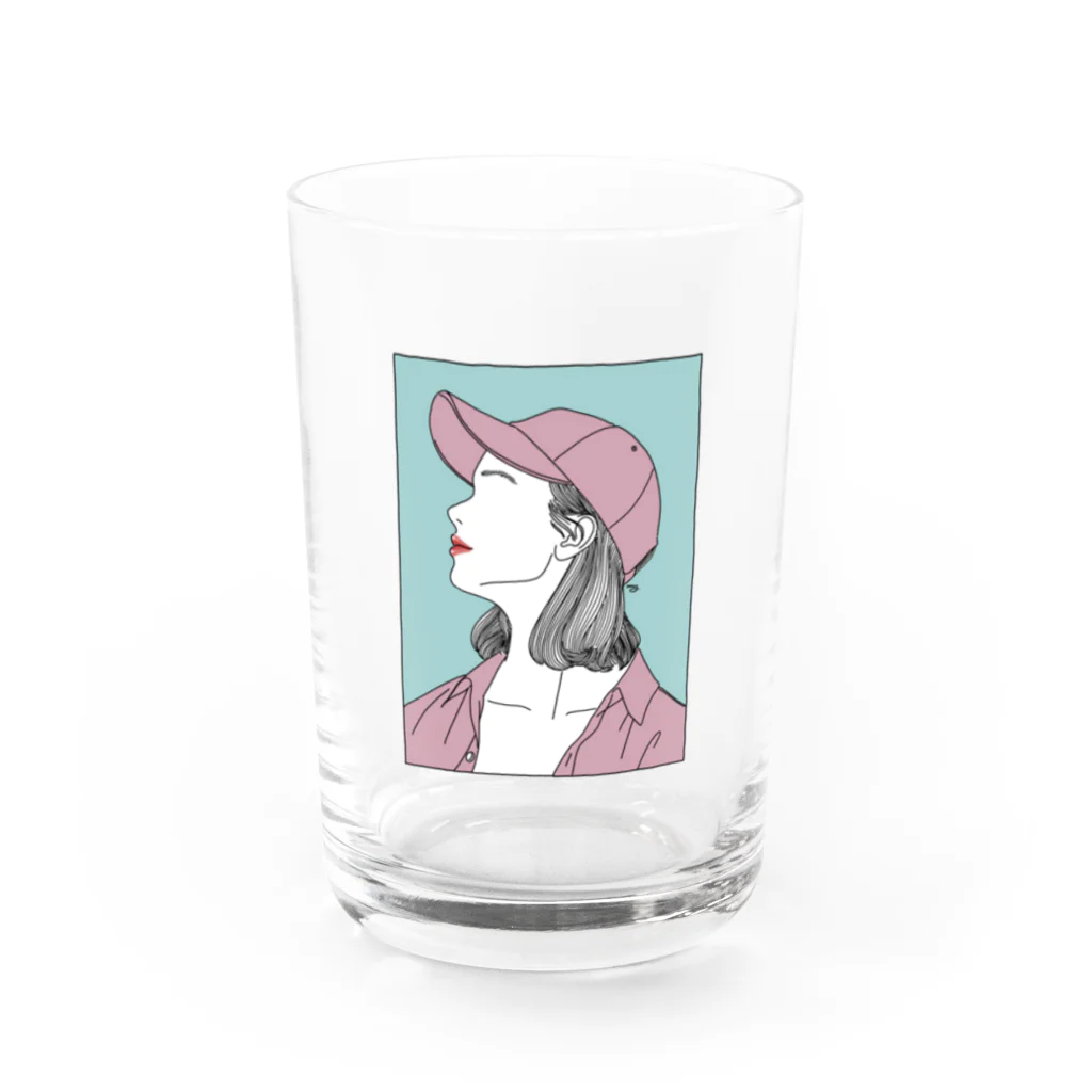 Miyashi Suzu.の初夏の女の子 Water Glass :front