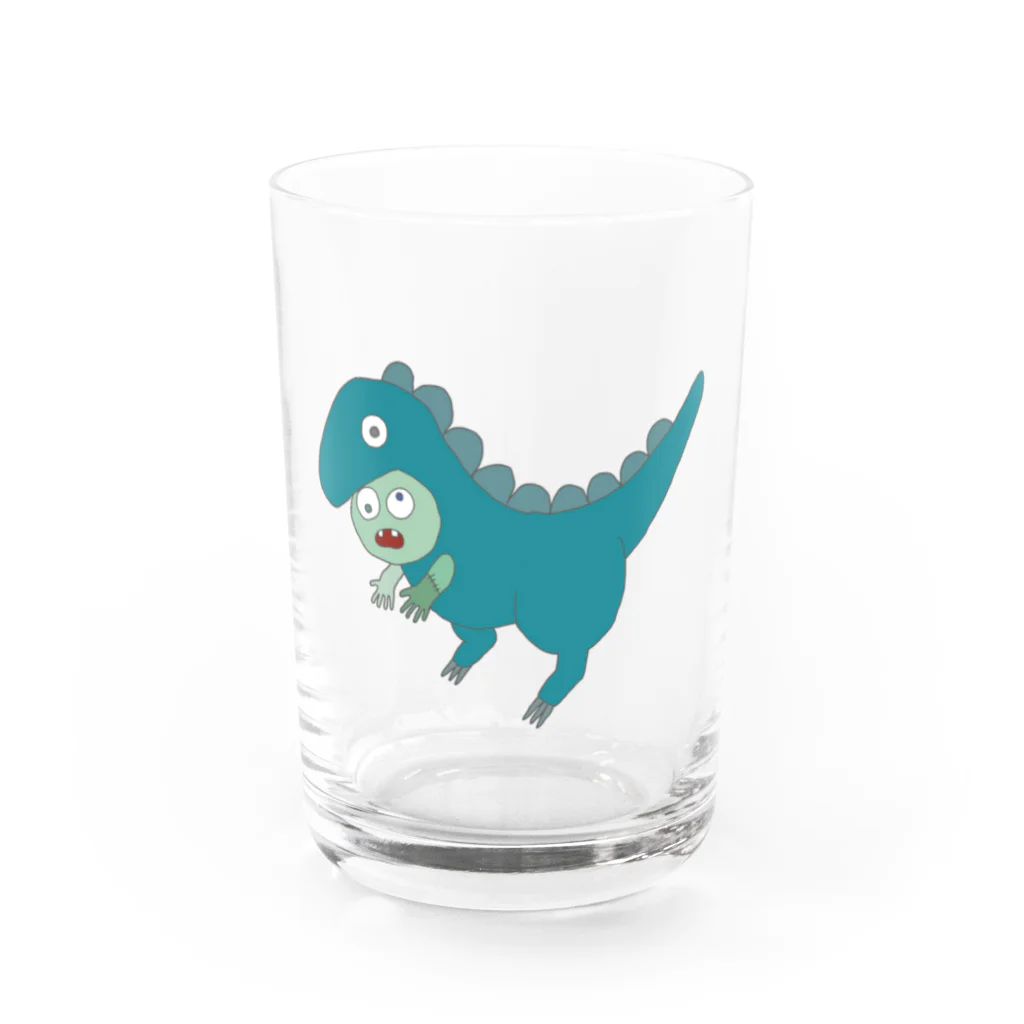 ゾンビDEATHの恐竜ゾンビ Water Glass :front