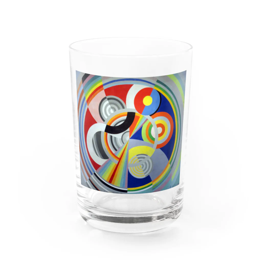 世界の絵画アートグッズのロベール・ドローネー 《リズム No.1》 Water Glass :front