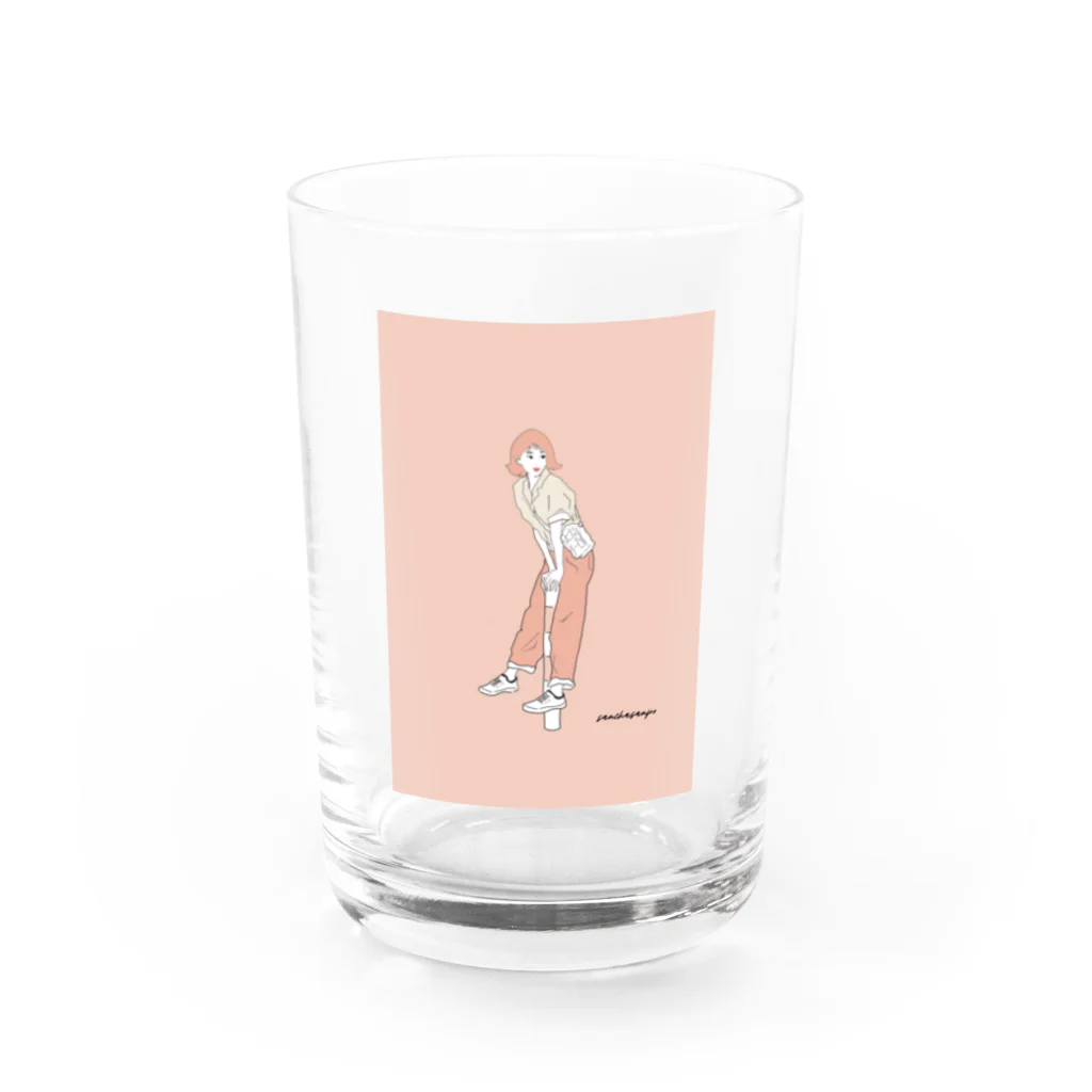 THREE TEA GO｜三茶散歩の三茶ガール＃6 Water Glass :front