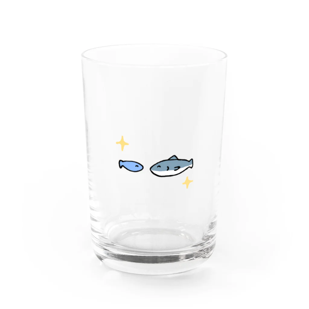 cocosconeのなかよしなさめとおさかな Water Glass :front