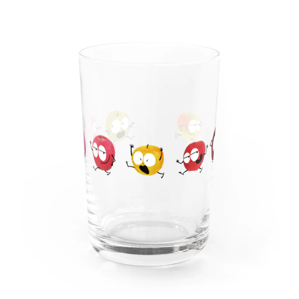 りんごくんのおみせの歩くりんごくんズ Water Glass :front