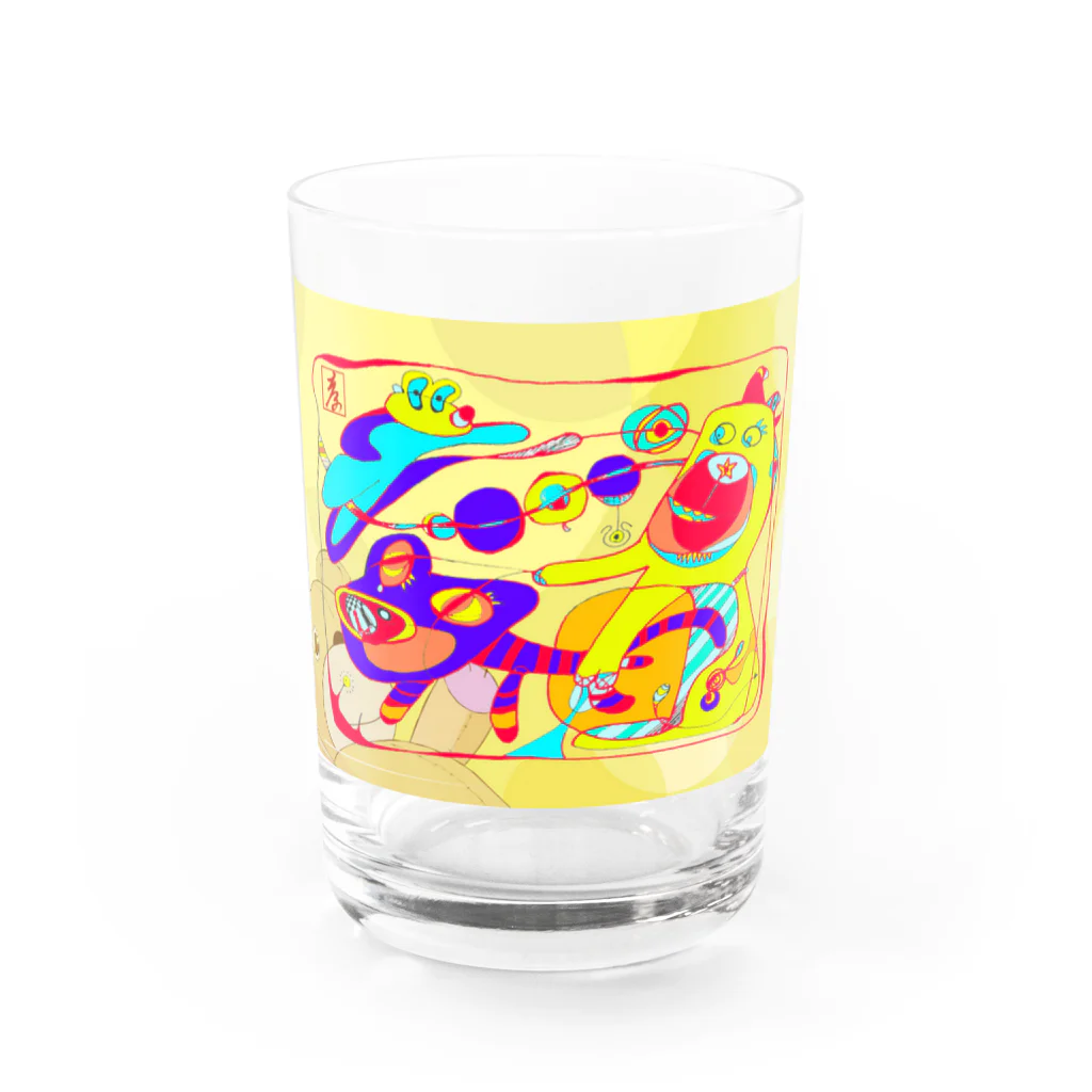 PAPASAN-BIRDSのイメージ（夢中の瞬間） Water Glass :front