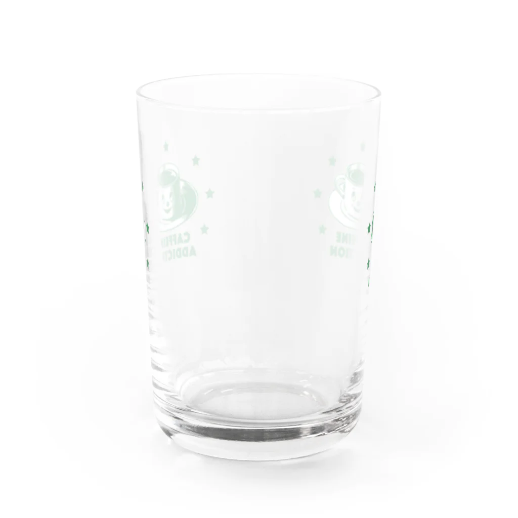 LONESOME TYPE ススのCAFFEINE ADDICTION (GREEN) Water Glass :front