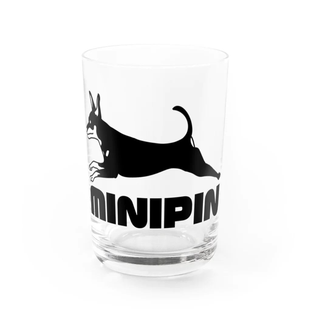 ミニピン クラブ minipin clubのminipin jump Water Glass :front