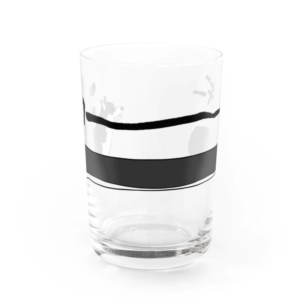 がぶりのコーーーーギー Water Glass :front