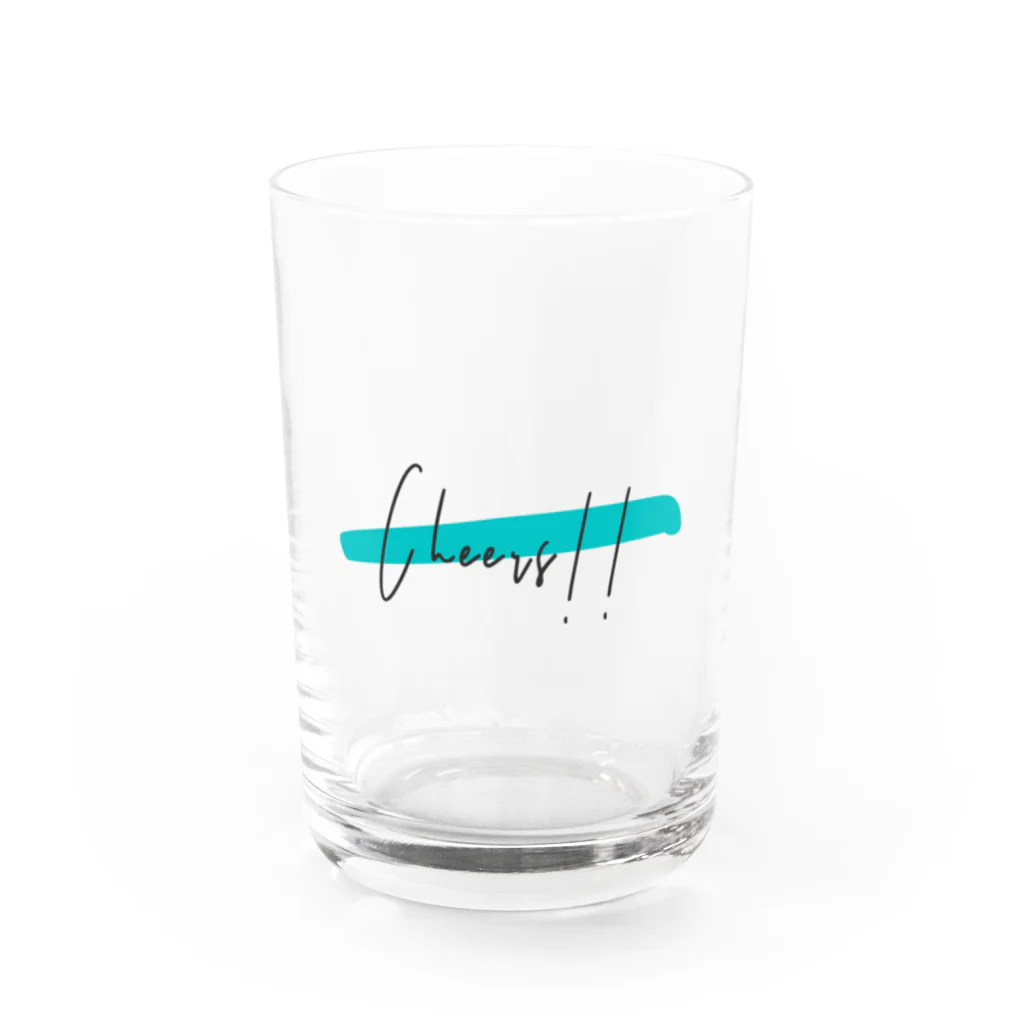 Cheers!!のロゴ① Water Glass :front