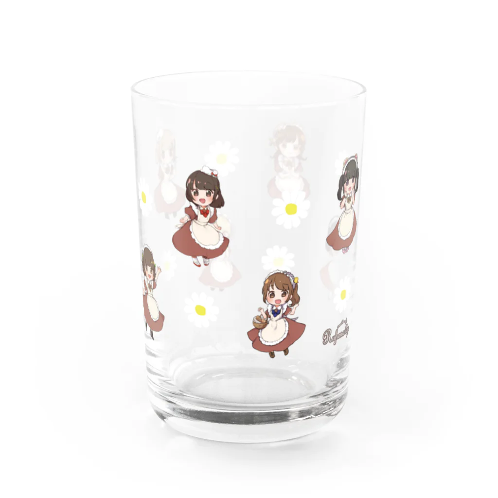 メイドカフェルフナリゼのちびキャラグラス Water Glass :front