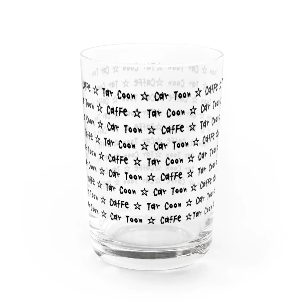 Toshiyuki MaedaのTar Coon ☆ Car Toon ☆ CafFe ☆  Water Glass :front