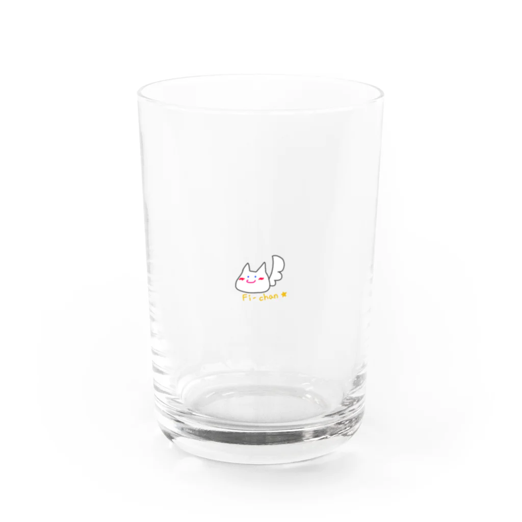 Hanabiのアトリエのおさんぽ大好きふぃーちゃん Water Glass :front