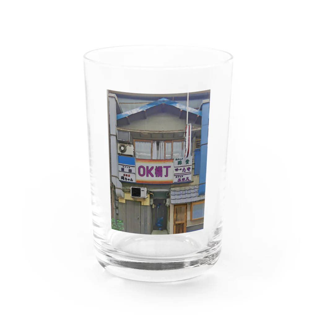 T散歩のOK横丁 Water Glass :front