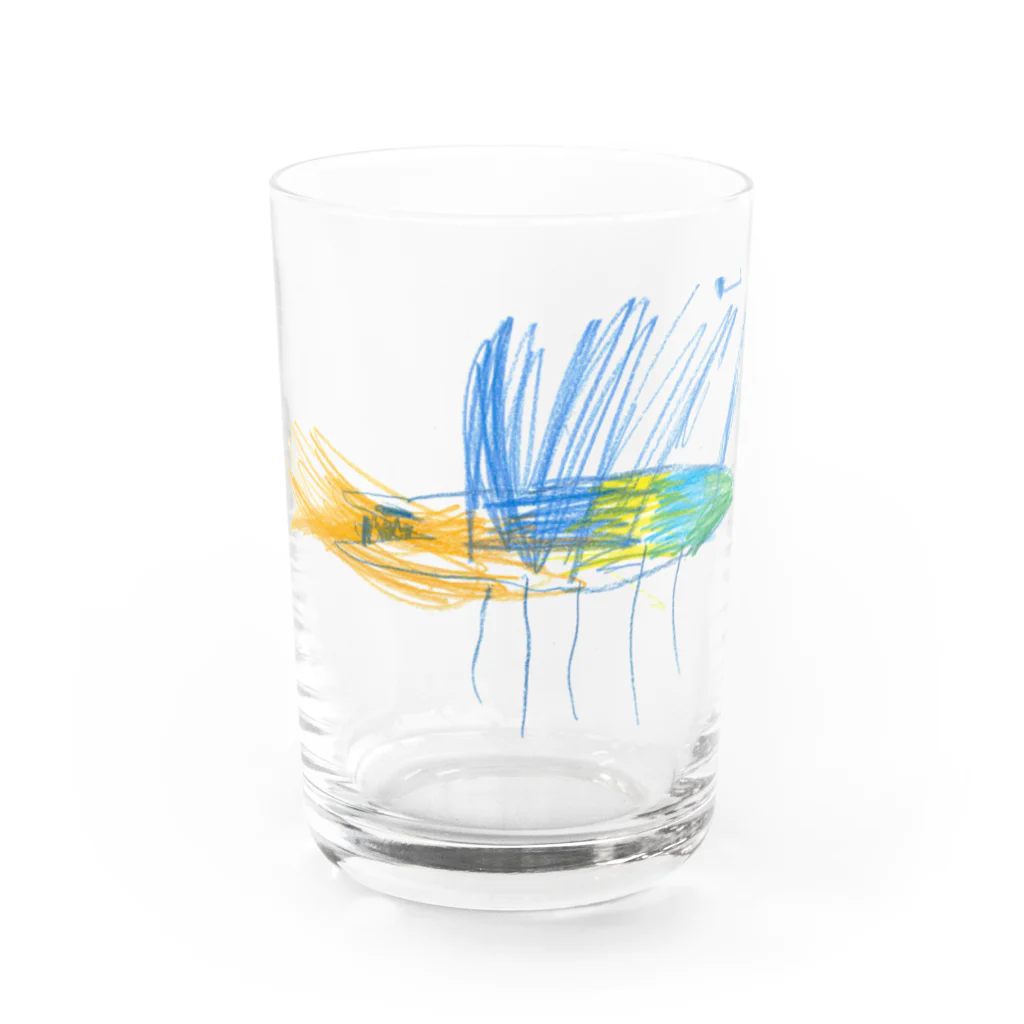 pan2222のきょうりゅう Water Glass :front