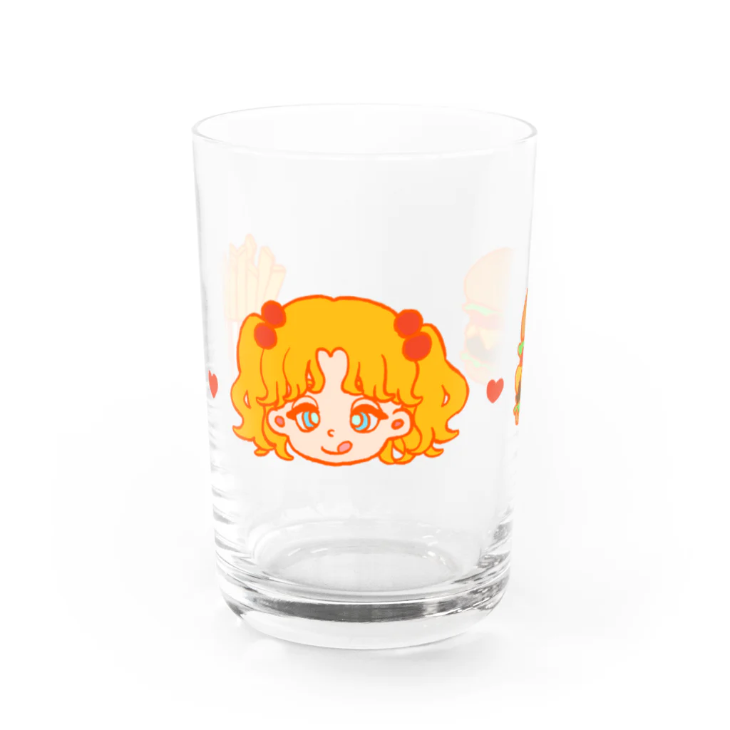 pi_tyoのはらぺこちゃん Water Glass :front