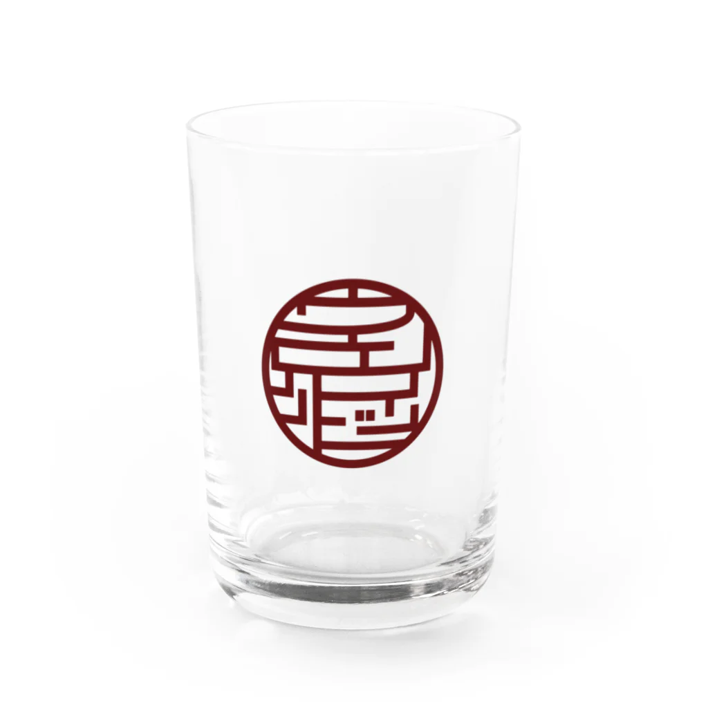 烏龍商店の烏龍印 Water Glass :front