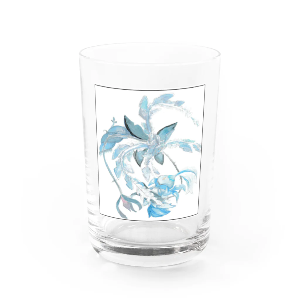 カンザシフウチョウの涼しげな何か Water Glass :front