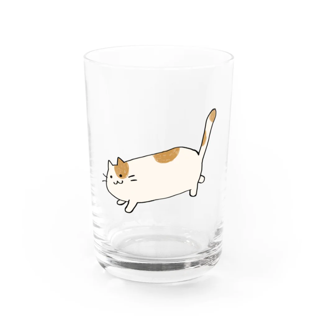 アトリエ 千 -sen-のおさんぽねこ Water Glass :front