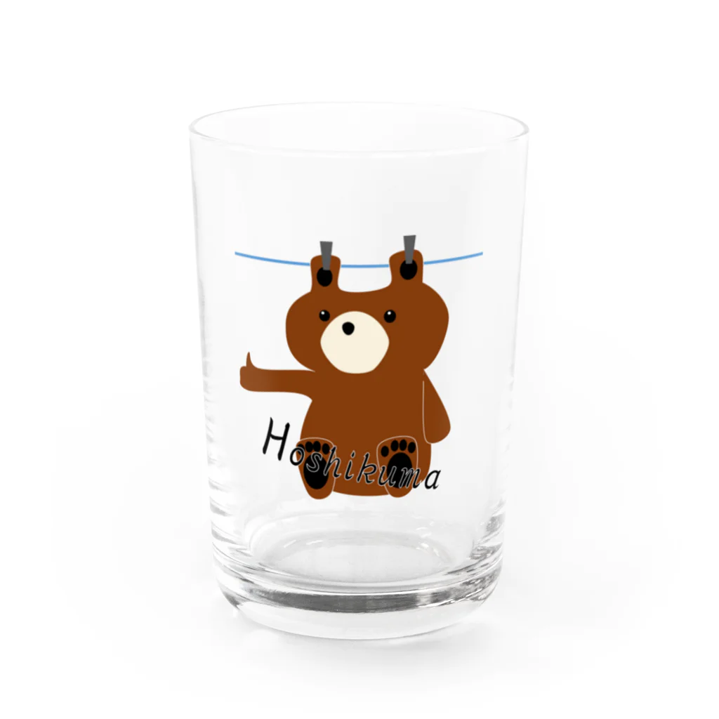 久保山の干しくま（OK） Water Glass :front